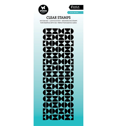 SL Klarsichtstempel Retro Muster Essentials Nr.728
