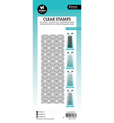 SL Klarsichtstempel Blumenmuster Essentials Nr.729