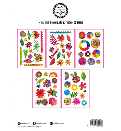 ABM Washi Stickerbögen Bunte Elemente Signature Collection Nr.28
