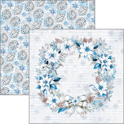 ELEGANCE OF BLUE MUSTER PAD 12"X12" 8/PKG