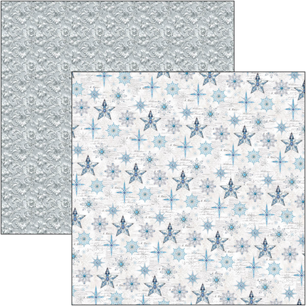 ELEGANCE OF BLUE MUSTER PAD 12"X12" 8/PKG