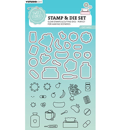 SL Stempel & Stanzform Gute Besserung Sweet Stories Nr. 86