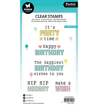 SL Klare Stempel Geburtstagstexte Essentials Nr. 763