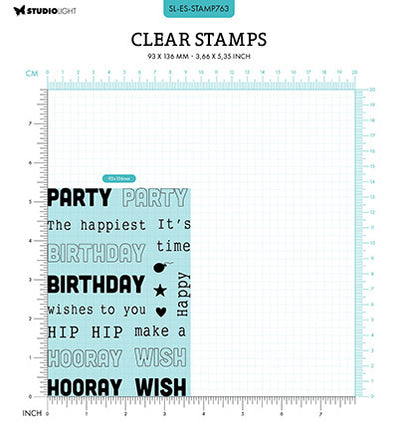 SL Klare Stempel Geburtstagstexte Essentials Nr. 763