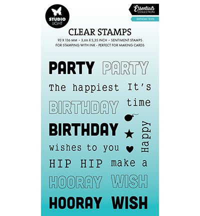 SL Klare Stempel Geburtstagstexte Essentials Nr. 763