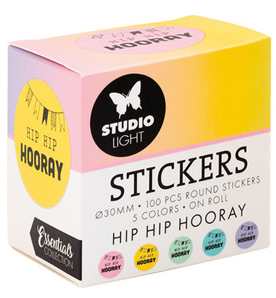 SL ø30mm Aufkleber HIP HIP HOORAY Essentials Nr. 26