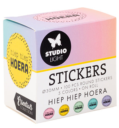 SL ø30mm Aufkleber HIEP HIEP HOERA Essentials Nr. 27