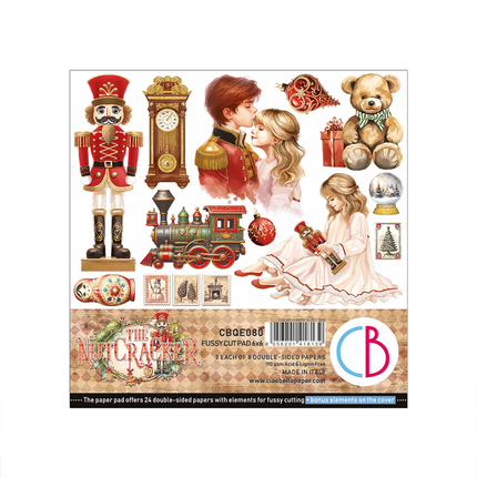 DER NUSSKNACKER FUSSY CUT PAD 6"X6" 24/PKG
