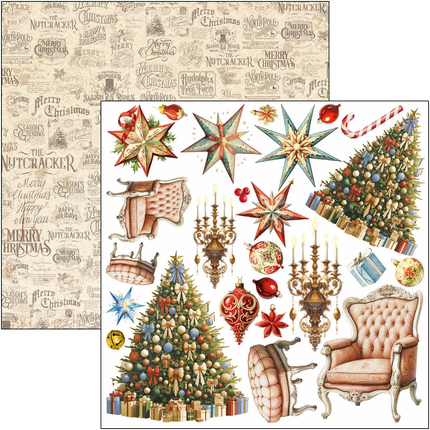 DER NUSSKNACKER FUSSY CUT PAD 6"X6" 24/PKG