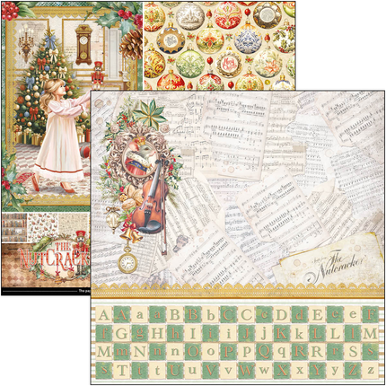 DER NUSSKNACKER MUSTERBLOCK 12"X12" 8/STK