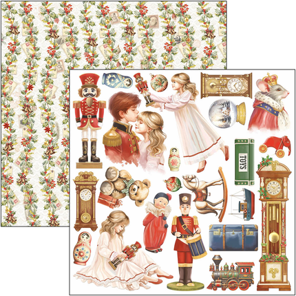 DER NUSSKNACKER MUSTERBLOCK 12"X12" 8/STK