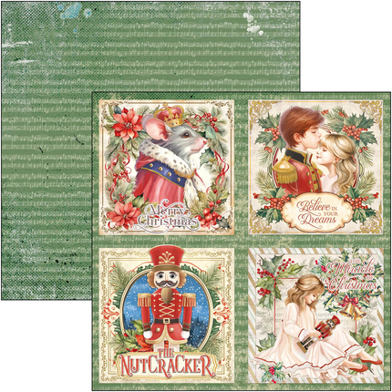DER NUSSKNACKER MUSTERBLOCK 12"X12" 8/STK