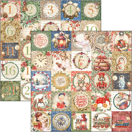 DER NUSSKNACKER MUSTERBLOCK 12"X12" 8/STK