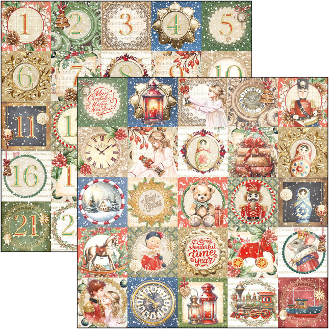 DER NUSSKNACKER MUSTERBLOCK 12"X12" 8/STK