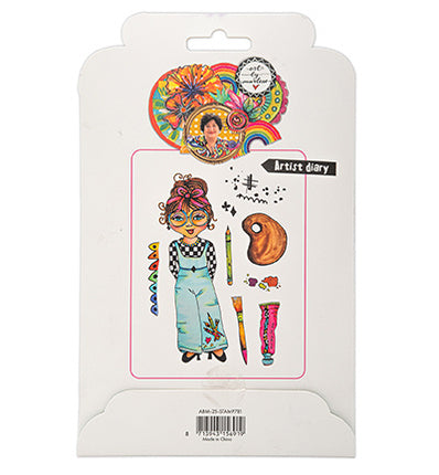 ABM Cling Gummistempel Künstler-Tagebuch Art By Marlene Nr. 781