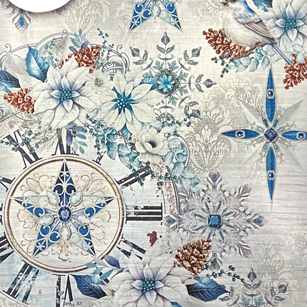 DELUXE ELEGANCE OF BLUE PAPIER SILBER A4 5/PKG