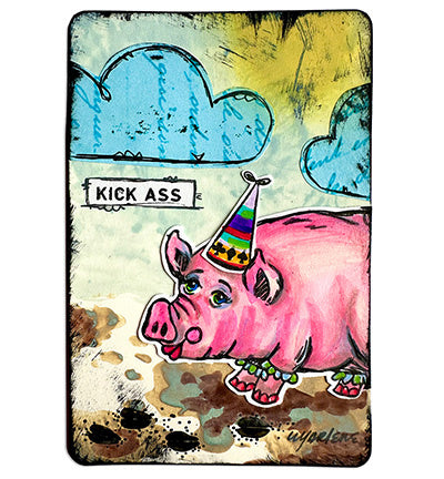 ABM Cling Gummistempel Miss Piggy Art By Marlene Nr. 782