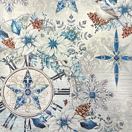 DELUXE ELEGANCE OF BLUE PAPIER SILBER A4 5/PKG