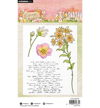 SL Klarsichtstempel Blumen Frühlingswiese Nr. 773
