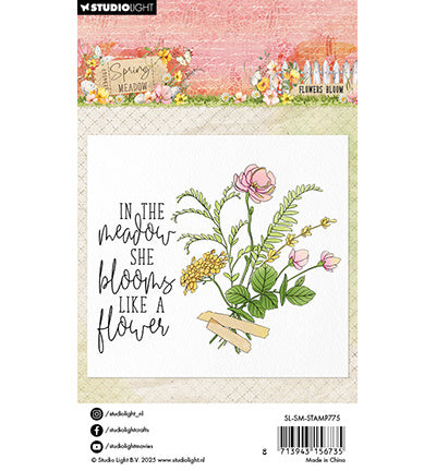 SL Klarsichtstempel Blüten Frühlingswiese Nr. 775