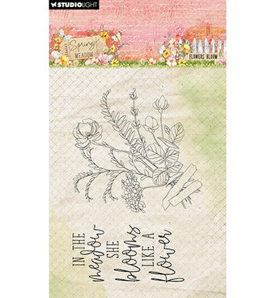 SL Klarsichtstempel Blüten Frühlingswiese Nr. 775