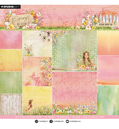 SL Designerpapierblock Hintergrundpapier Frühlingswiese Nr. 270