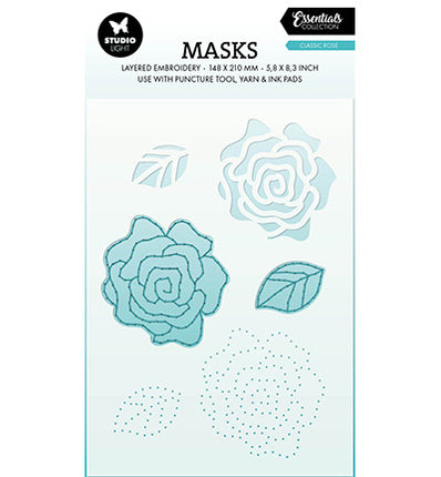 SL Maske Stickerei, Klassische Rose Essentials Nr. 345