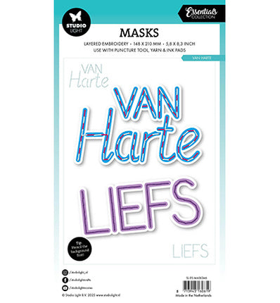 SL Maske Stickerei, Van harte Essentials Nr. 346