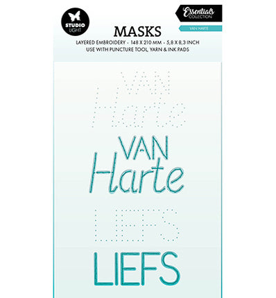 SL Maske Stickerei, Van harte Essentials Nr. 346