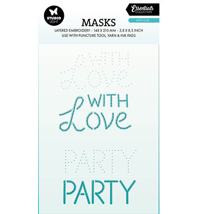 SL Maske Stickerei, Mit Liebe Essentials Nr. 347