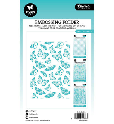 SL Prägefolder Pretty Butterflies Essentials Nr. 26