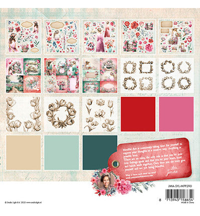 JMA Mixed Paper Pad Transparentpapier, Unicolor & Elemente Sending You Love Nr. 290