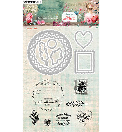 JMA Stempel- und Stanzformen Herz ATC Sending You Love Nr. 92