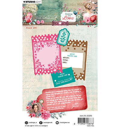 JMA Stempel- und Stanzformen Karomuster ATC Sending You Love Nr. 93