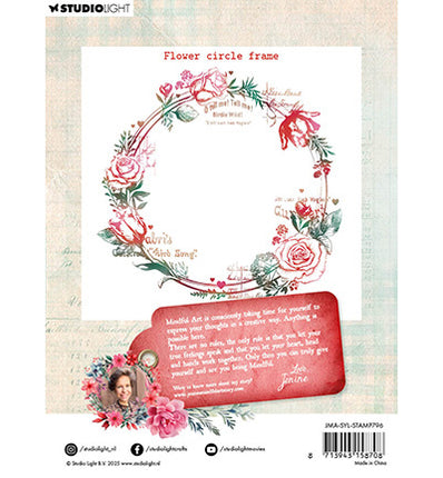 JMA Klarsichtstempel Blumenkreis-Rahmen Sending You Love Nr. 796