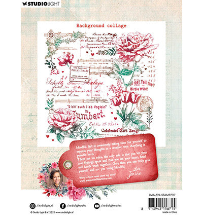JMA Klarsichtstempel Hintergrund-Collage Sending You Love Nr. 797