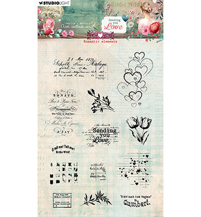 JMA Klarsichtstempel Romantische Elemente Sending You Love Nr. 799