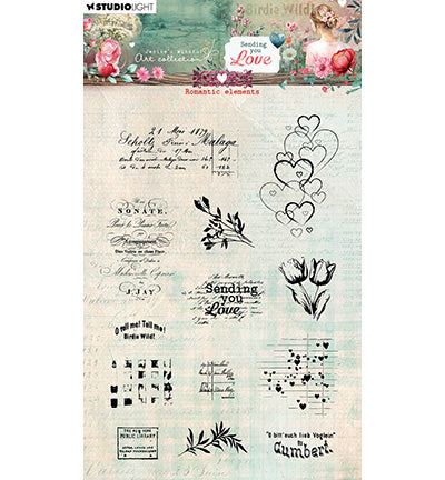 JMA Klarsichtstempel Romantische Elemente Sending You Love Nr. 799