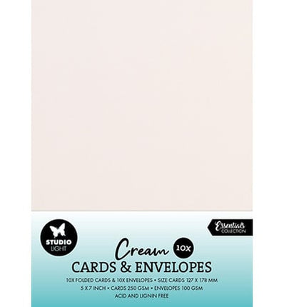 Karten & Umschläge Creme Verbrauchsmaterial Nr.06
