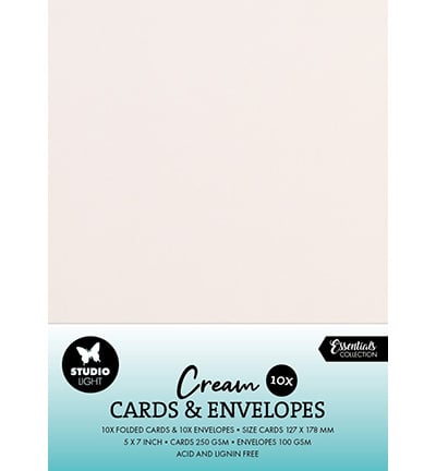 Karten & Umschläge Creme Verbrauchsmaterial Nr.06