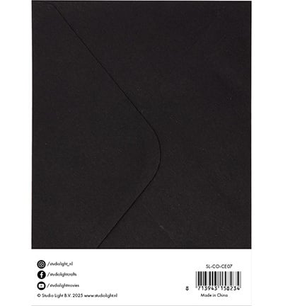 Karten & Umschläge Schwarz Verbrauchsmaterial Nr.07