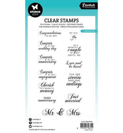 SL Klarsichtstempel Hochzeitstag Essentials Nr. 790