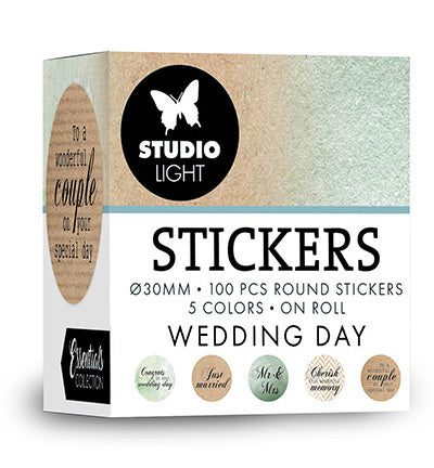 SL ø30mm Aufkleber HOCHZEITSTAG Essentials Nr. 34