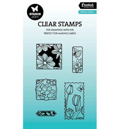 SL Klarsichtstempel Frühlingsetiketten Essentials Nr. 811