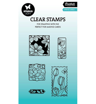 SL Klarsichtstempel Frühlingsetiketten Essentials Nr. 811