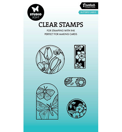 SL Klarsichtstempel Frühlingsetiketten Essentials Nr. 812