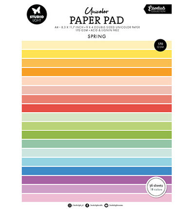 SL Unicolor Papierblock Frühlingstöne Essentials Nr. 300