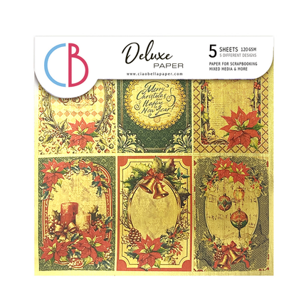 DELUXE DER NUSSKNACKER PAPIER GOLD 6"X6" 5/PKG