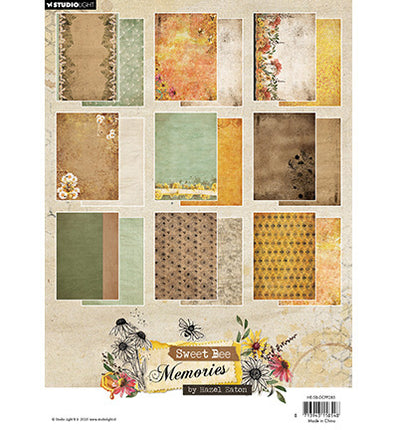 HE Designpapierblock Hintergrund Sweet Bee Memories Nr.286