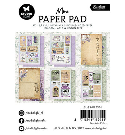 SL Mini Papierblock Happy Memories Essentials Nr. 301